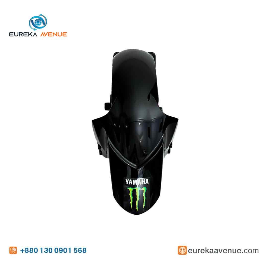 FINDER FRONT GLOSSY BLACK ( মাটগার্ড কমপ্লিট ) [ MONSTAR R15 V4 BS6|Part:BCWXF15100P4